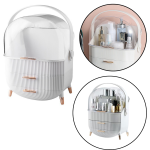 Priehľadný organizér na kozmetiku - biely